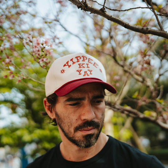 Sendero Yippee Ki Yay White 5-Panel Structured Snapback Hat