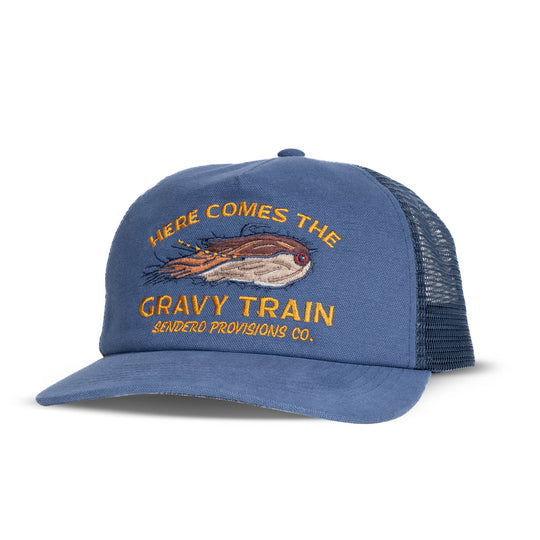 Sendero Gravy Train Blue 5-Panel Unstructured Mesh Snapback Hat