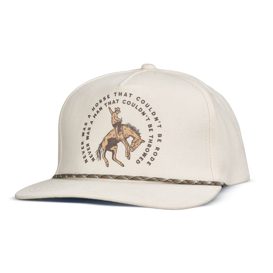 Sendero Never Was A Horse White 5-Panel Unstructured Snapback Hat