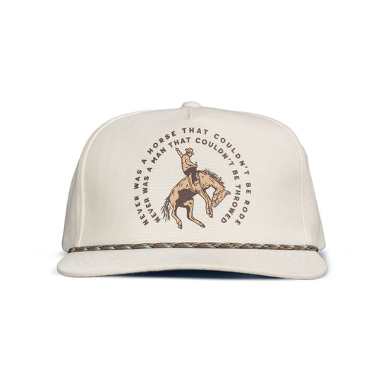 Sendero Never Was A Horse White 5-Panel Unstructured Snapback Hat