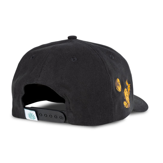 Sendero Solitario Black 5-Panel Trucker Snapback Hat