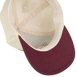 Sendero Buena Suerte Cream Maroon 5-Panel Structured Snapback Hat