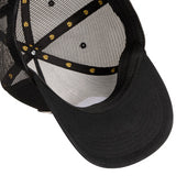 Sendero Cowboy Pro Shop 5-Panel Mesh Black Trucker Snapback Hat