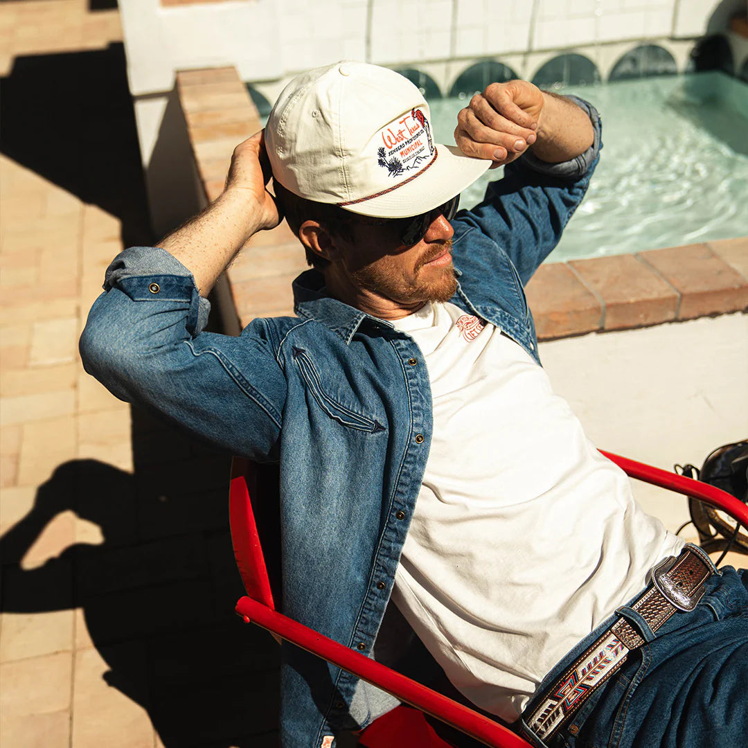 Sendero West Texas Municipal Cream Snapback Hat