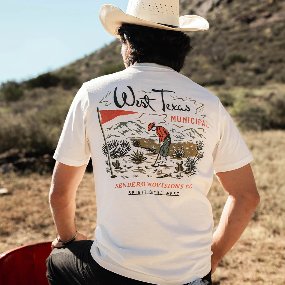 Sendero West Texas Municipal Vintage White S/s Shirt