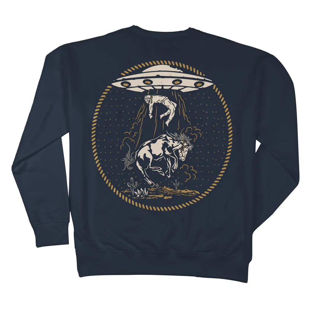 Sendero Charros & Aliens Navy Crewneck Sweatshirt