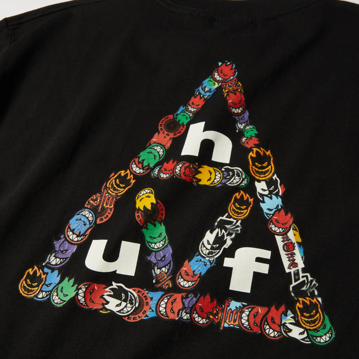 HUF x Spitfire Sticker Triple Triangle Black S/s Shirt