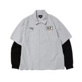 HUF x Spitfire Union Work Shirt Black / White L/s Shirt