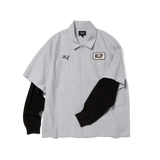 HUF x Spitfire Union Work Shirt Black / White L/s Shirt