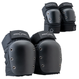 ProTec Street Knee & Elbow Open Back Black Pad Set