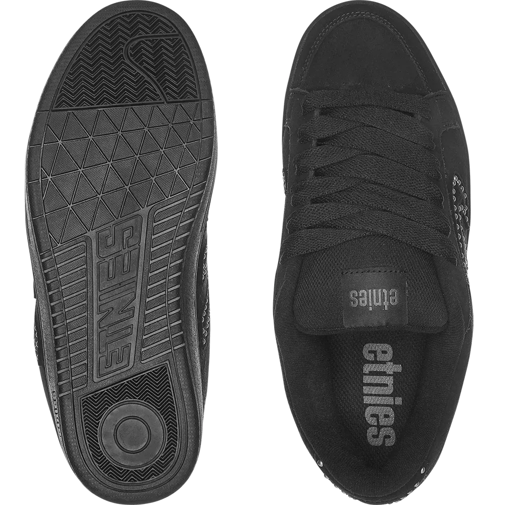 Etnies Kingpin Black Black Silver Shoes