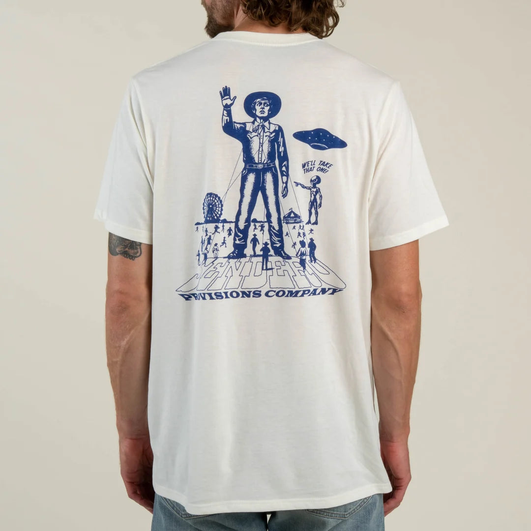 Sendero Cowboy Lift Off Vintage White/Navy S/s Shirt