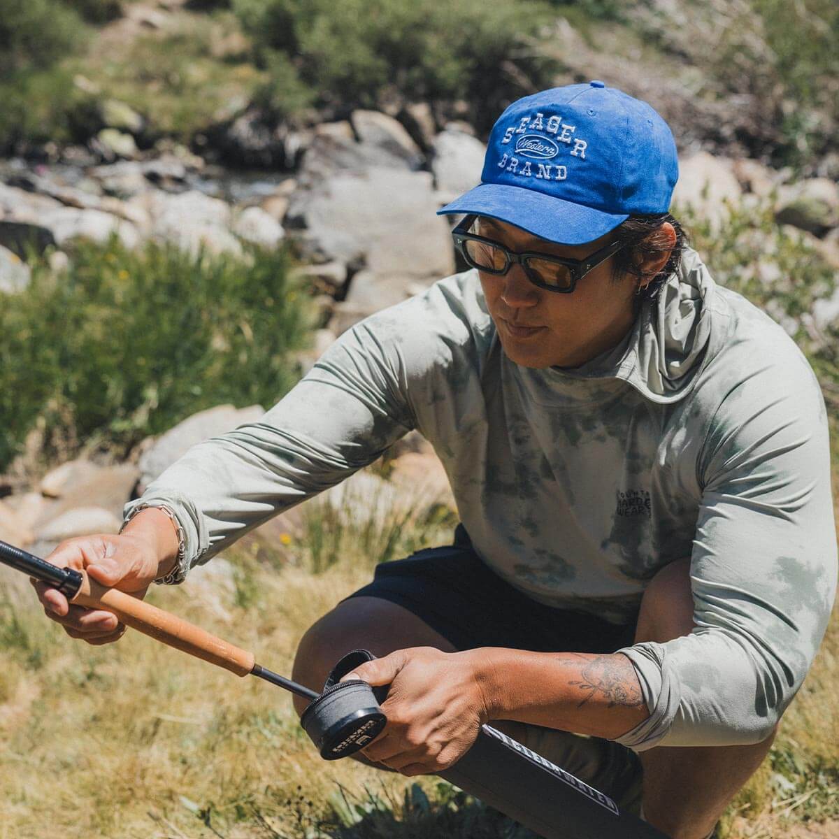 Seager Saloon Blue Snapback Hat