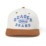Seager Saloon Cream Brown Snapback Hat