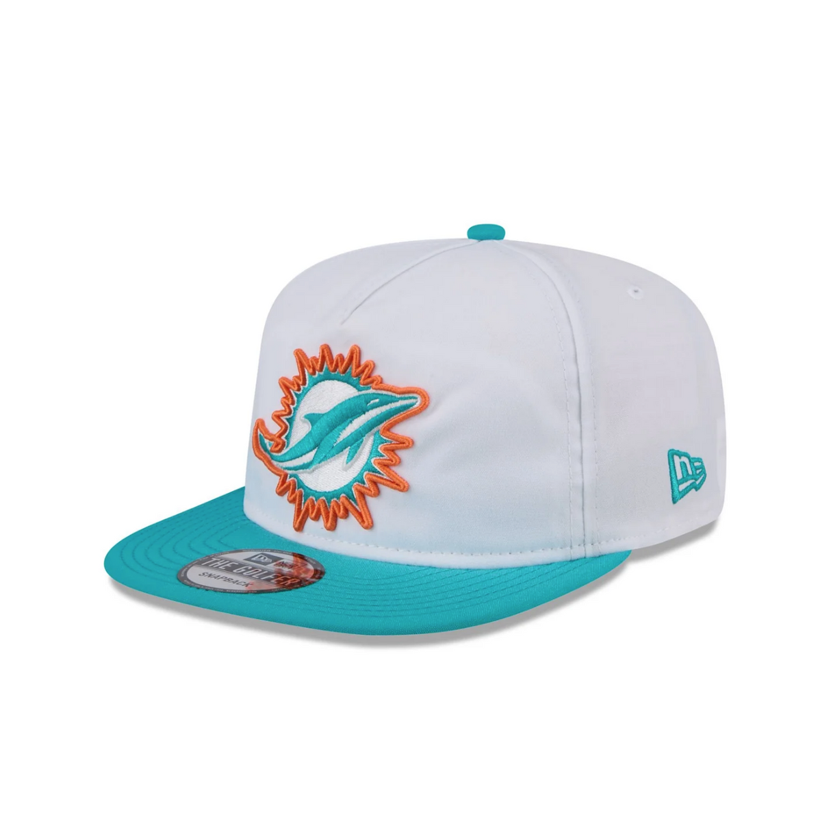 New Era Miami Dolphins White Golfer Snapback Hat Long Beach Skate Co