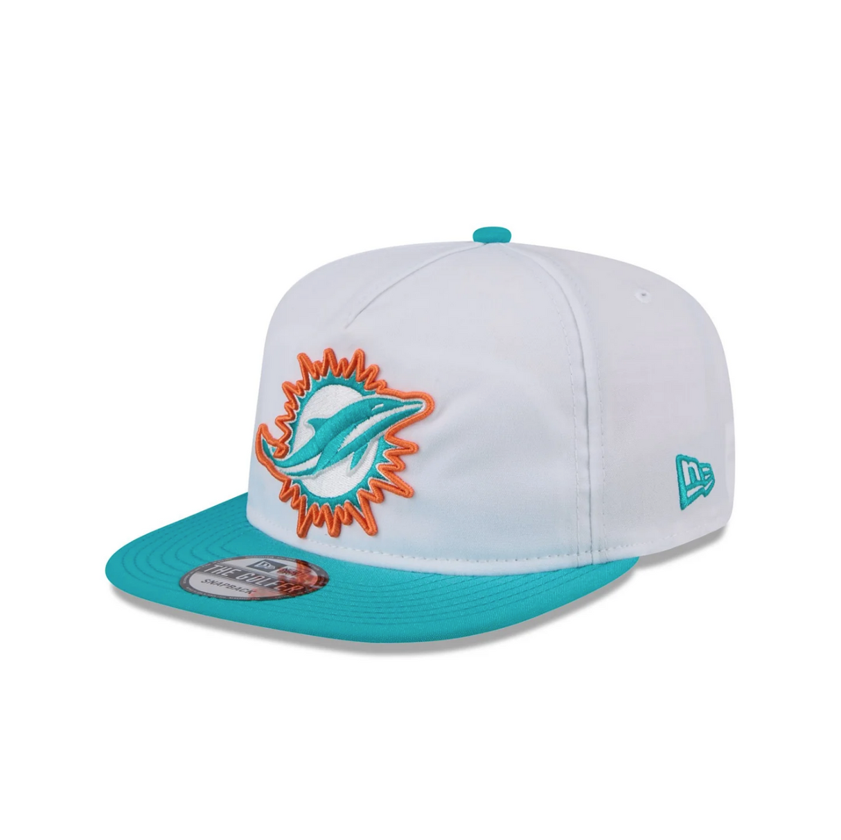 New Era Miami Dolphins White Golfer Snapback Hat