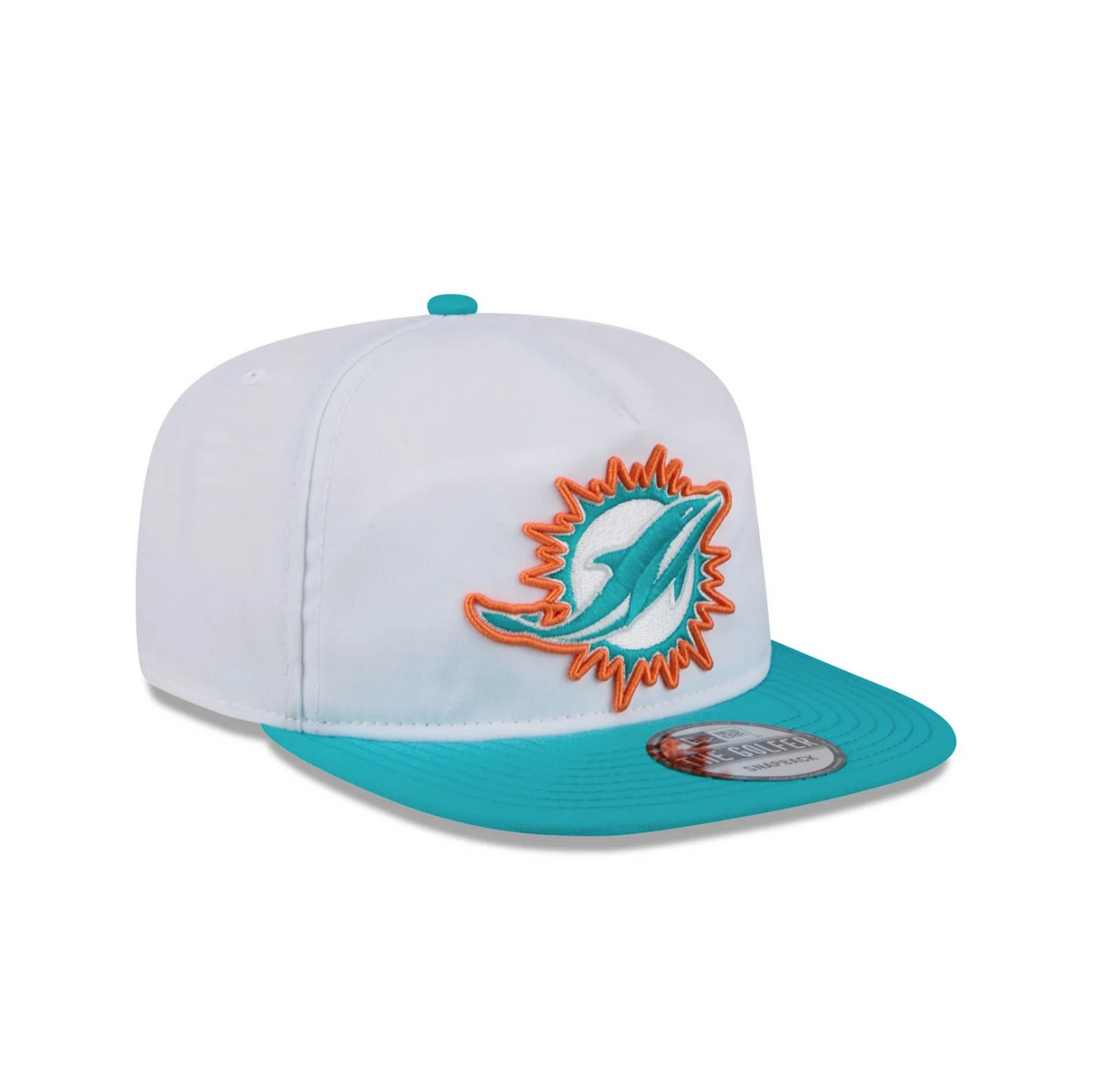 New Era Miami Dolphins White Golfer Snapback Hat