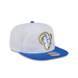 New Era Los Angeles Rams White Golfer Snapback Hat