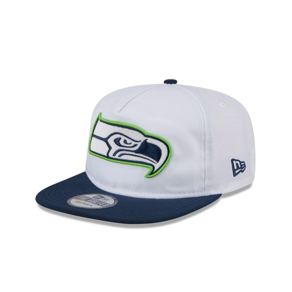 New Era Seattle Seahawks White Golfer Snapback Hat Long Beach Skate Co