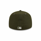 New Era Los Angeles Dodgers Wool New Olive 5950 Retro Crown Fitted Hat