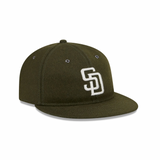 New Era San Diego Padres Wool New Olive 5950 Retro Crown Fitted Hat