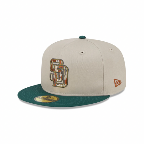 New Era San Diego Padres Tree Bark Fill 5950 Fitted Hat