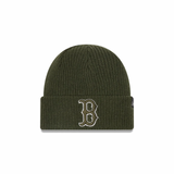 New Era Boston Red Sox Green Merino Wool Knit Beanie