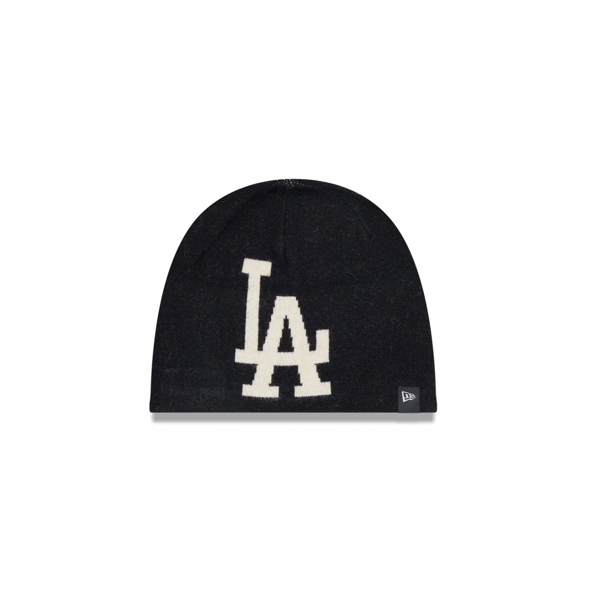 New Era Los Angeles Dodgers Black Mega Logo Knit Beanie