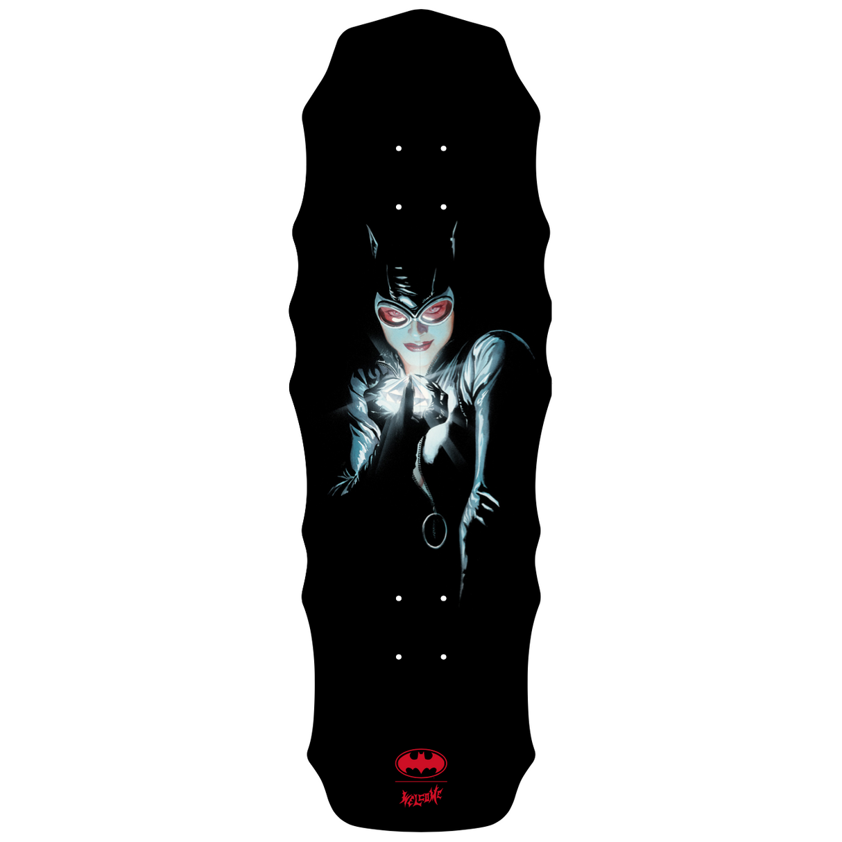 Welcome x Batman Catwoman on Widow Black Dip 10" Skateboard Deck