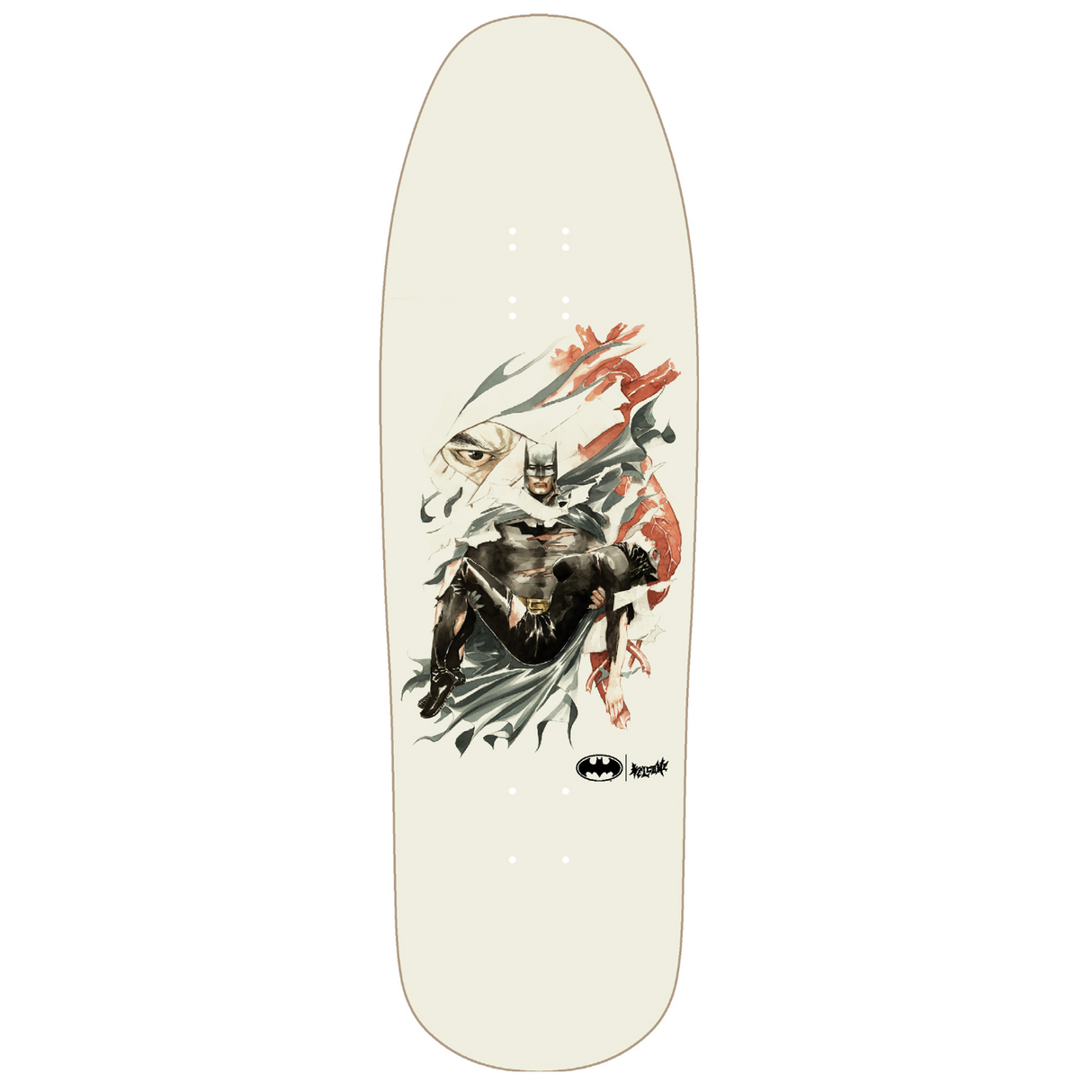 Welcome x Batman Heart of Hush on Gaia Bone 9.6" Skateboard Deck