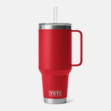 Yeti Rambler 42 oz Straw Mug Rescue Red