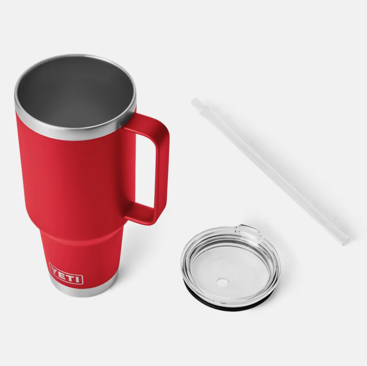 Yeti Rambler 42 oz Straw Mug Rescue Red