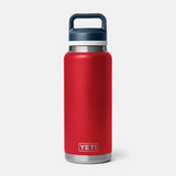 Yeti Rambler 36 oz Bottle Chug Red White Navy Water Bottle