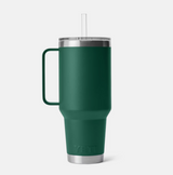 Yeti Rambler 42 oz Straw Mug Black Forest Green