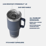 Yeti Rambler 30 oz Travel Mug Black Forest Green