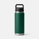 Yeti Rambler 26 oz Bottle With Chug Cap Black Forest Green