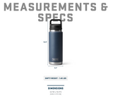 Yeti Rambler 26 oz Bottle With Chug Cap Black Forest Green