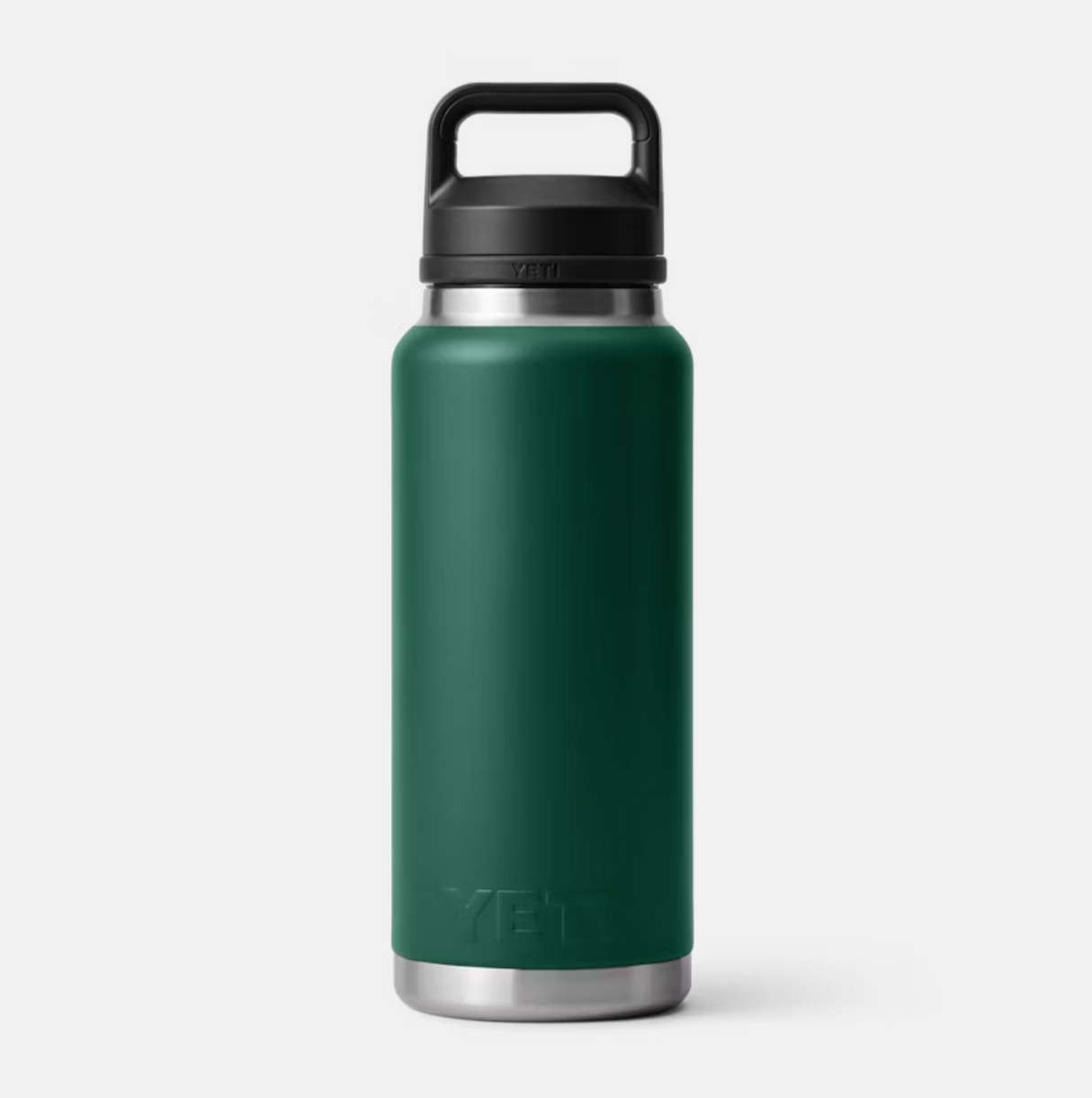 Yeti Rambler 36 oz Bottle With Chug Cap Black Forest Green