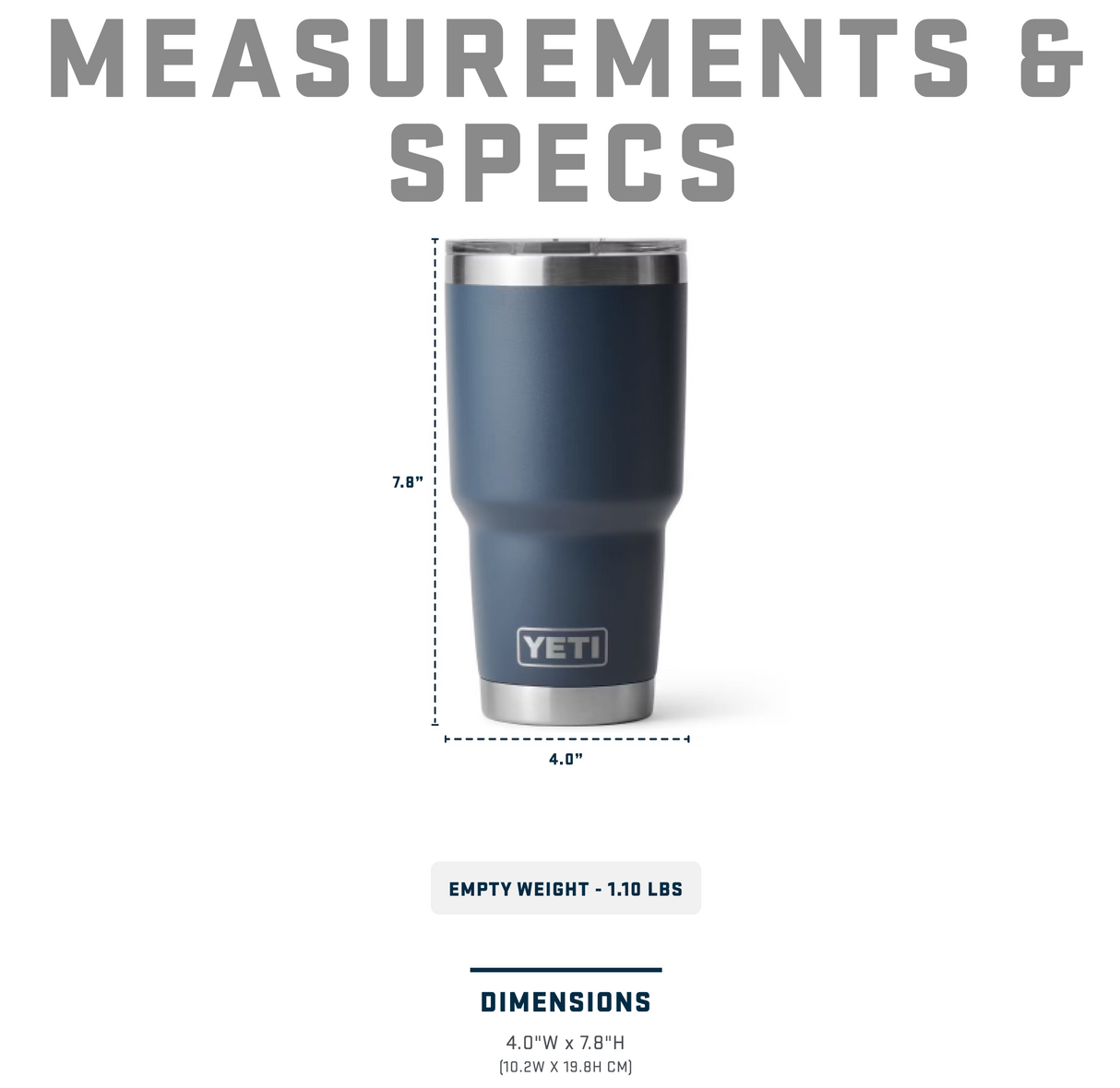 Yeti Rambler 30oz Tumbler with Magslider Lid Moon Dust