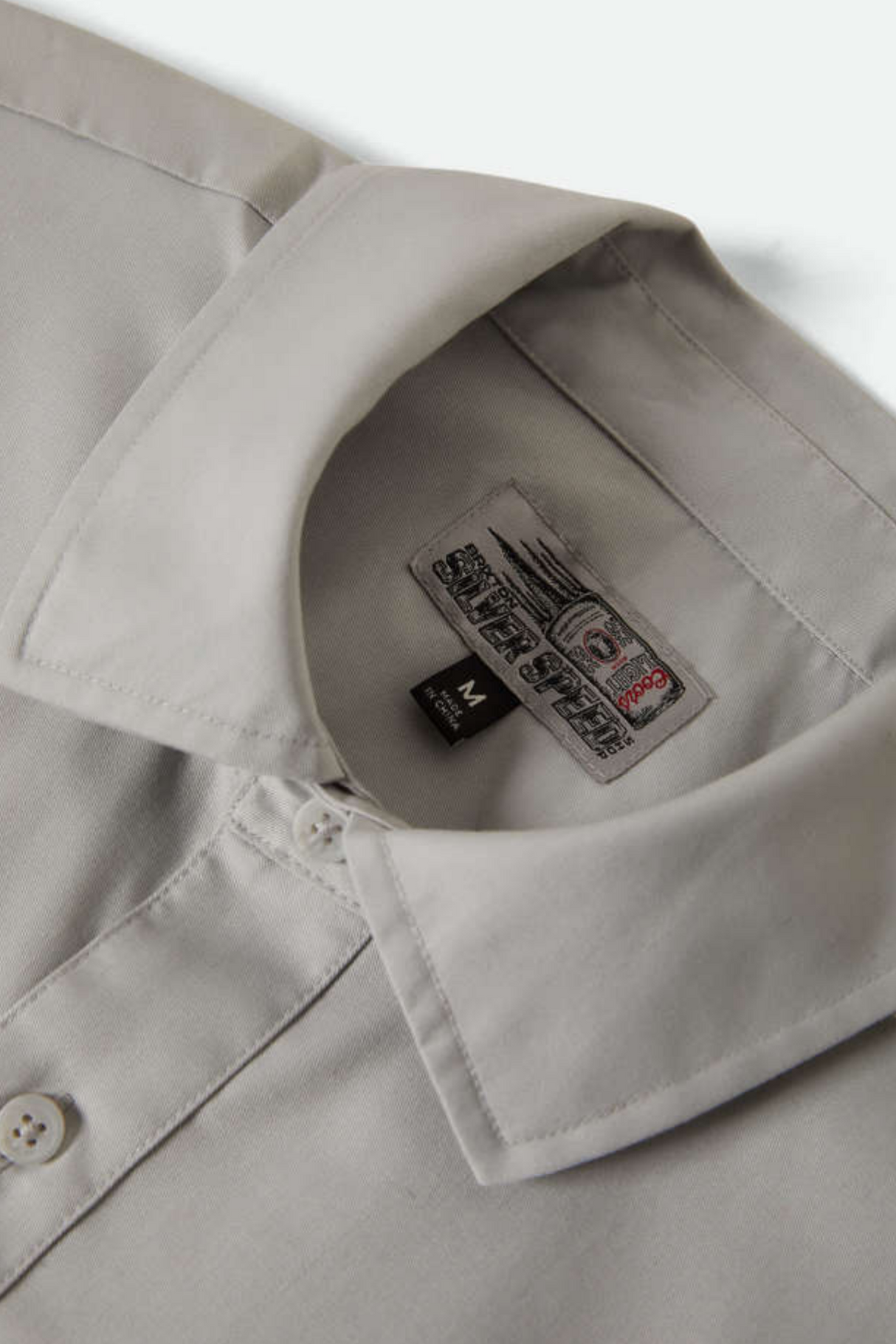 Brixton X Coors Light Shake Down Silver Black Button Up Shirt