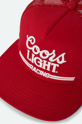 Brixton X Coors Light Racing MP Red White Trucker Snapback Hat