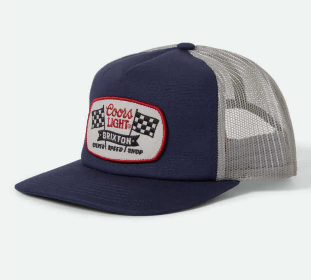 Brixton X Coors Light Pit Stop MP Coors Navy Silver Snapback Hat