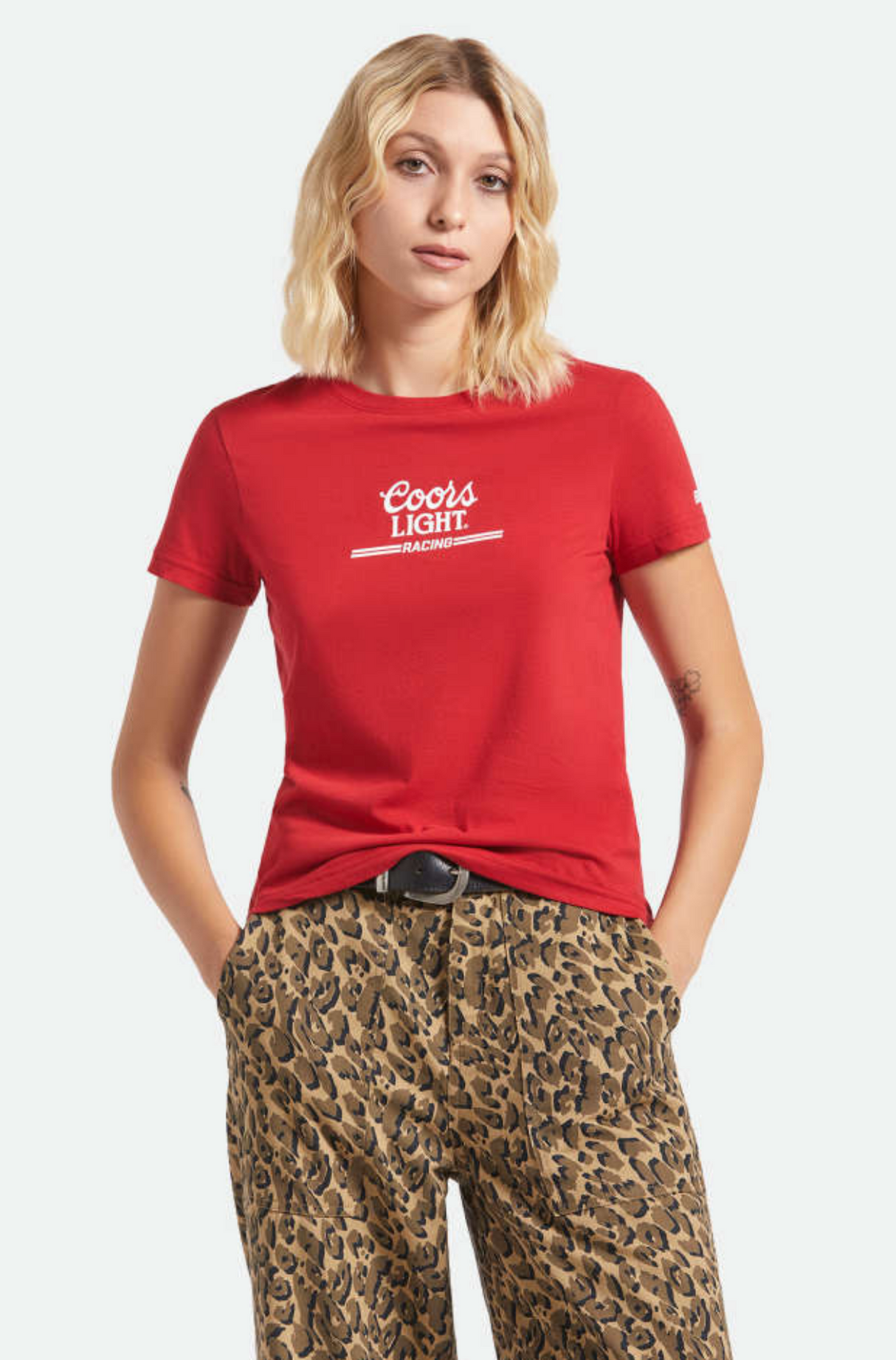 Brixton X Coors Light Racing Coors Red Womens S/s Shirt