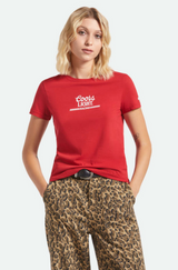 Brixton X Coors Light Racing Coors Red Womens S/s Shirt