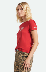Brixton X Coors Light Racing Coors Red Womens S/s Shirt