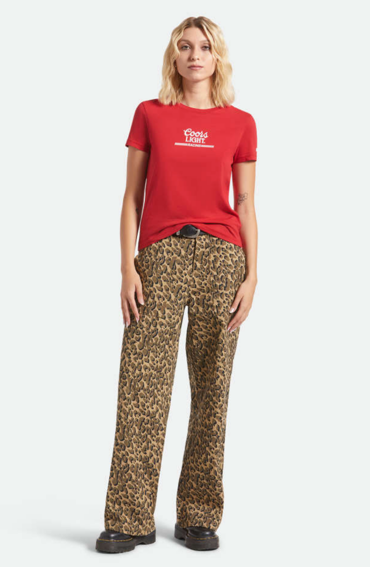 Brixton X Coors Light Racing Coors Red Womens S/s Shirt