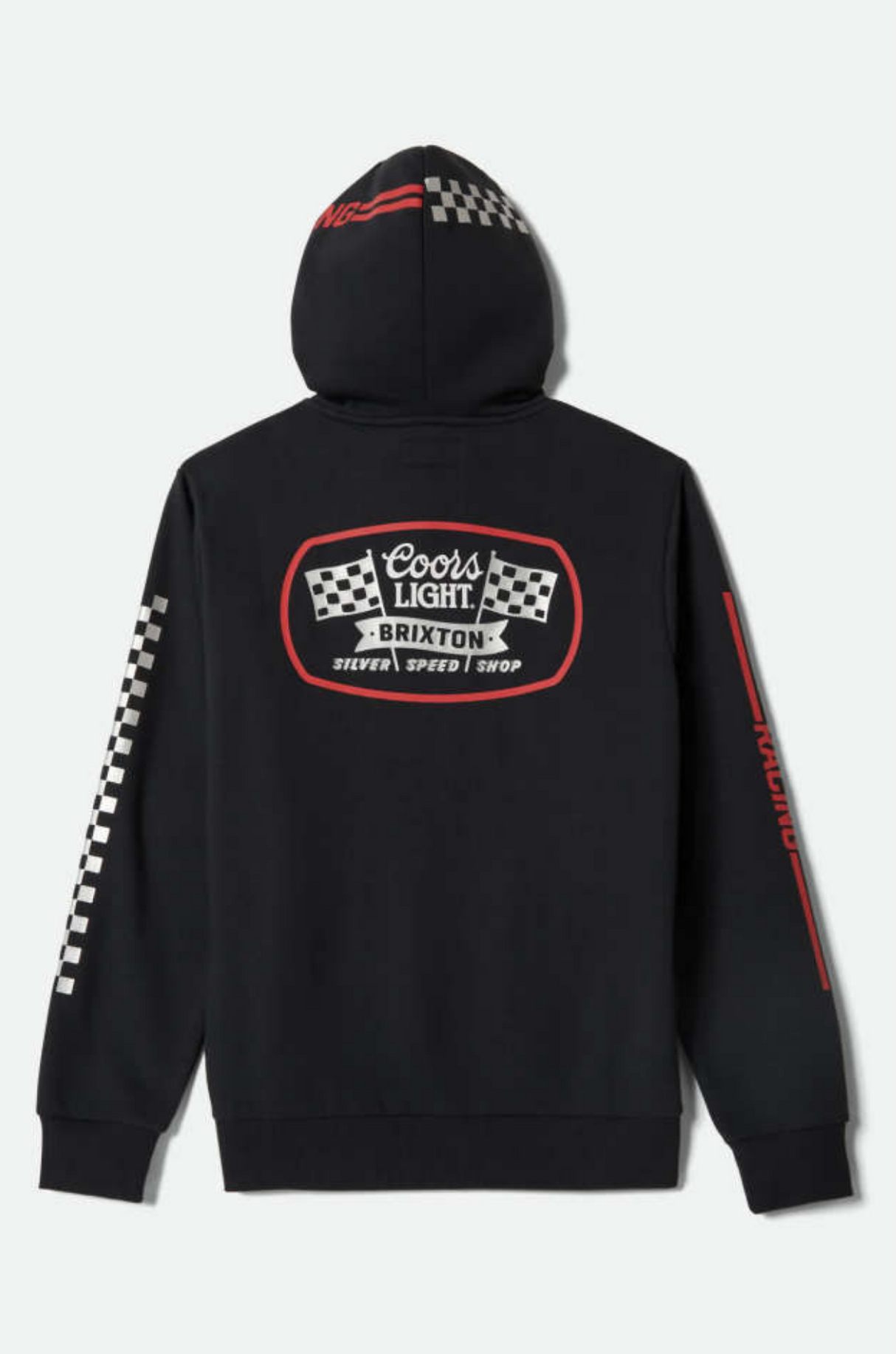 Brixton X Coors Light Pit Stop Black Hooded Sweatshirt