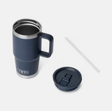 Yeti Rambler 20 oz Straw Travel Mug Navy