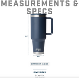 Yeti Rambler 40 oz Straw Travel Mug Navy
