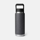Yeti Rambler 26oz Black Stone Straw Cap Water Bottle
